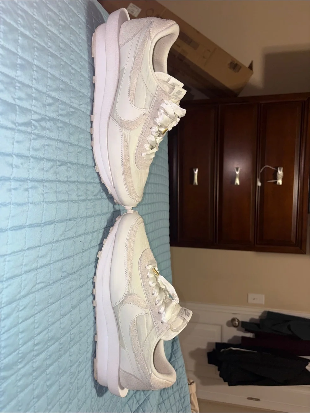 Nike Women’s Cream/Off-White Layered Sneakers